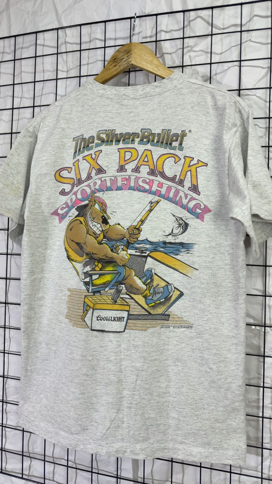 Vintage Vintage 1991 cools light beer fishing tee shirt Size US L / EU 52-54 / 3 - 5 Thumbnail