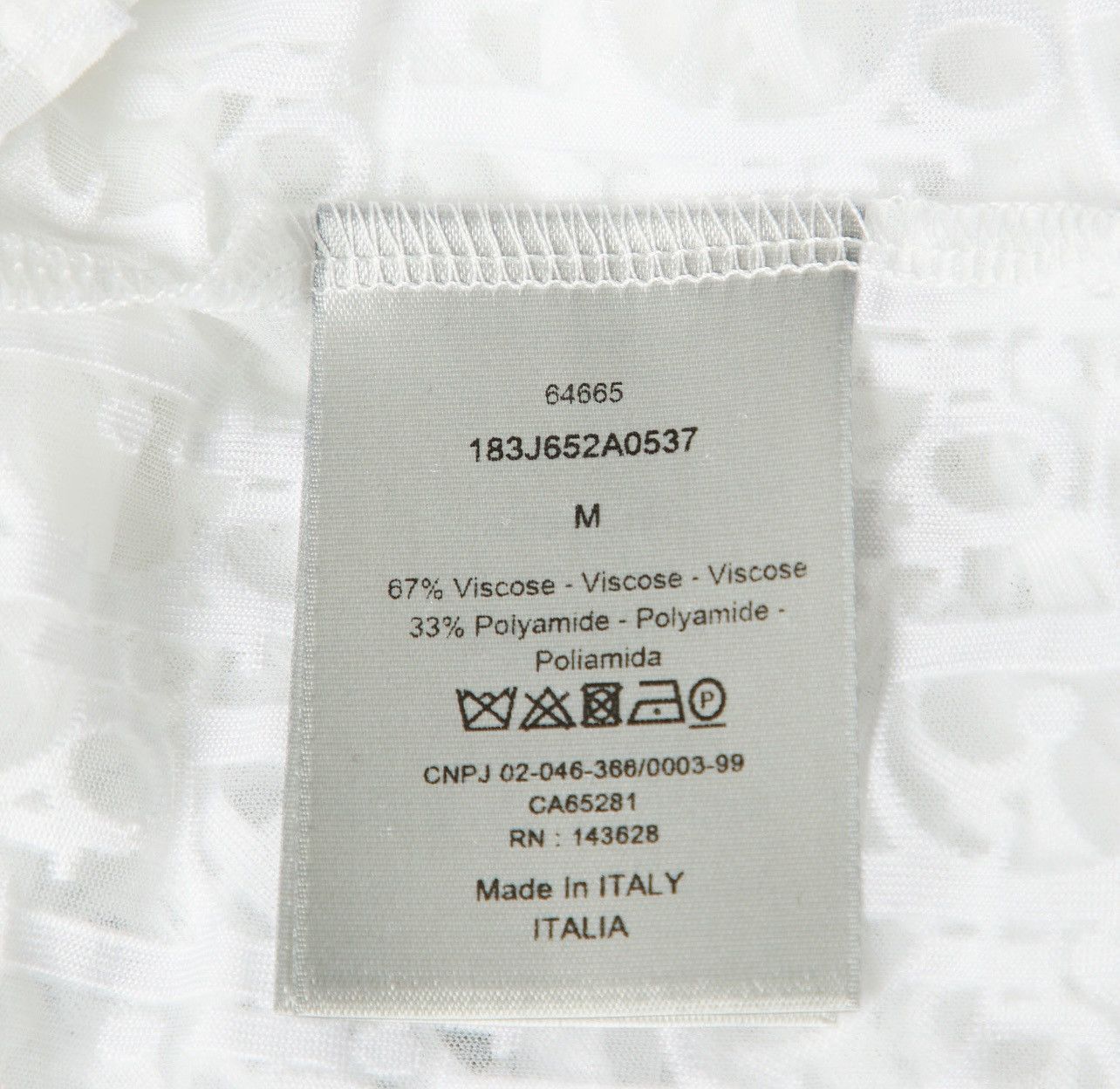 Dior Dior Sheer Oblique T-Shirt Size US M / EU 48-50 / 2 - 5 Thumbnail