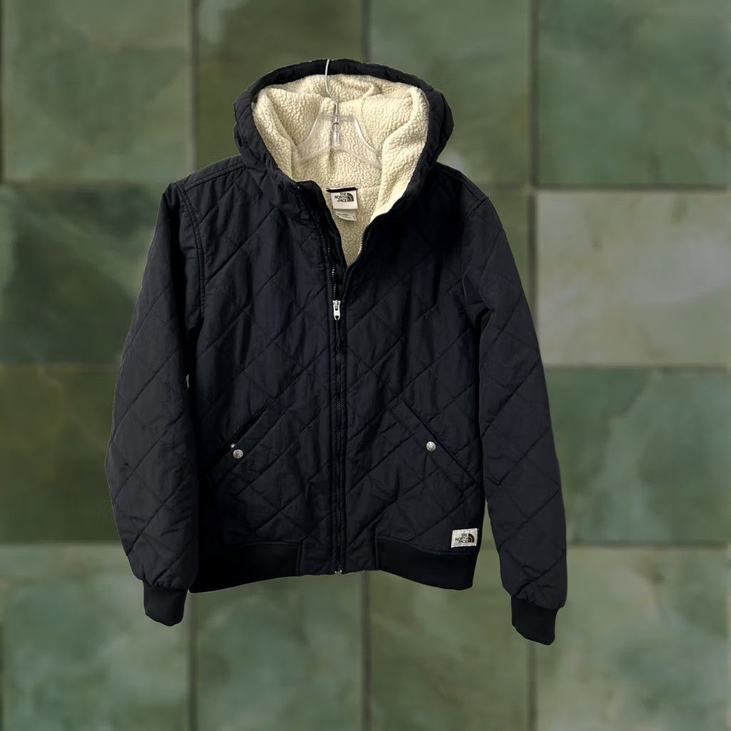 The North Face The North Face Cuchillo Jacket Mens M Black Full Zip Quilted Insulated Hooded Lined Bomber Jacket Size US M / EU 48-50 / 2 - 1 Thumbnail