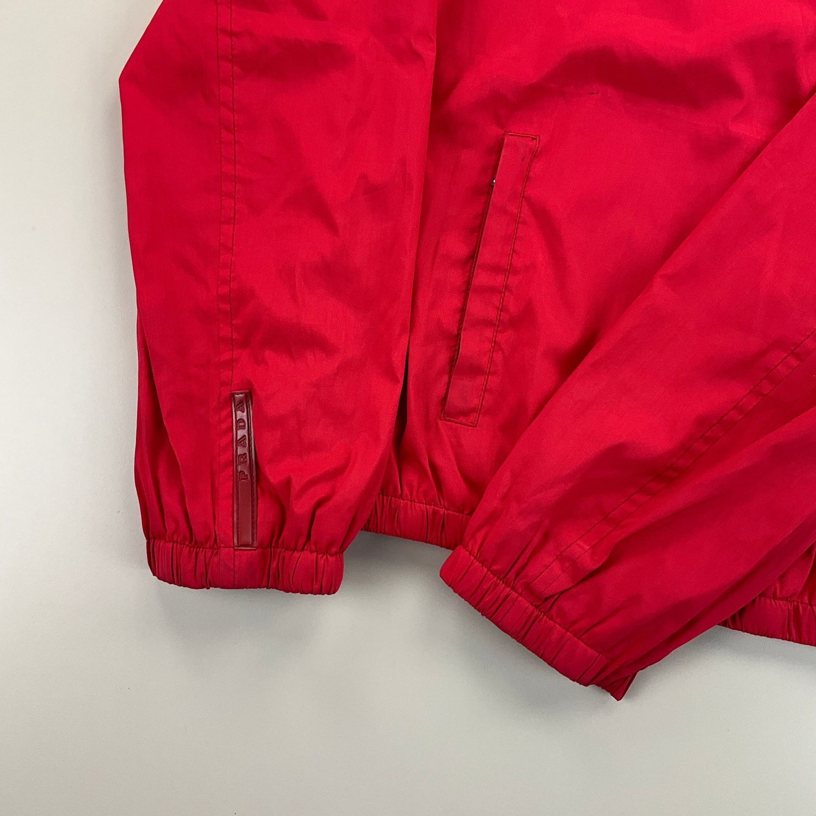 Prada Prada Nylon 00s Sweatshirt - Women Large red designer item Size L / US 10 / IT 46 - 2 Thumbnail