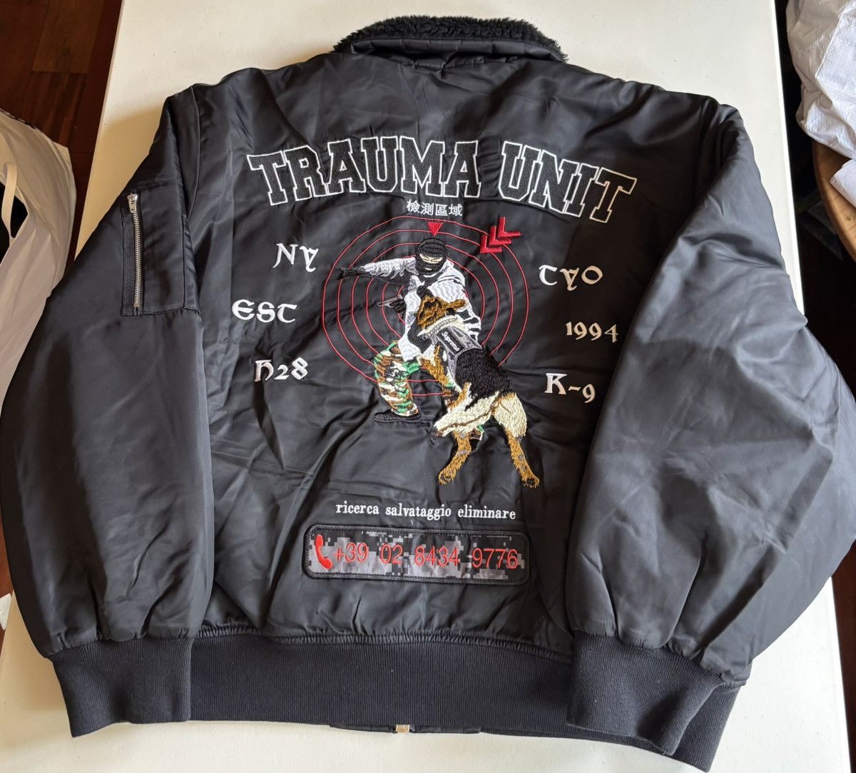 ジャケット・アウター supreme AOI Nylon Bomber Jacket navy Supreme AOI Nylon Bomber Jacket (SS25) - $328