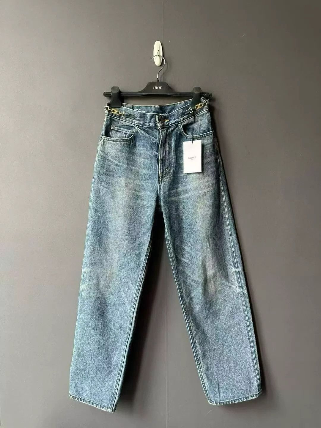 Celine CELINE Margaret Triomphe Jeans 27 New With Tags Size 27" / US 4 / IT 40 - 1 Thumbnail