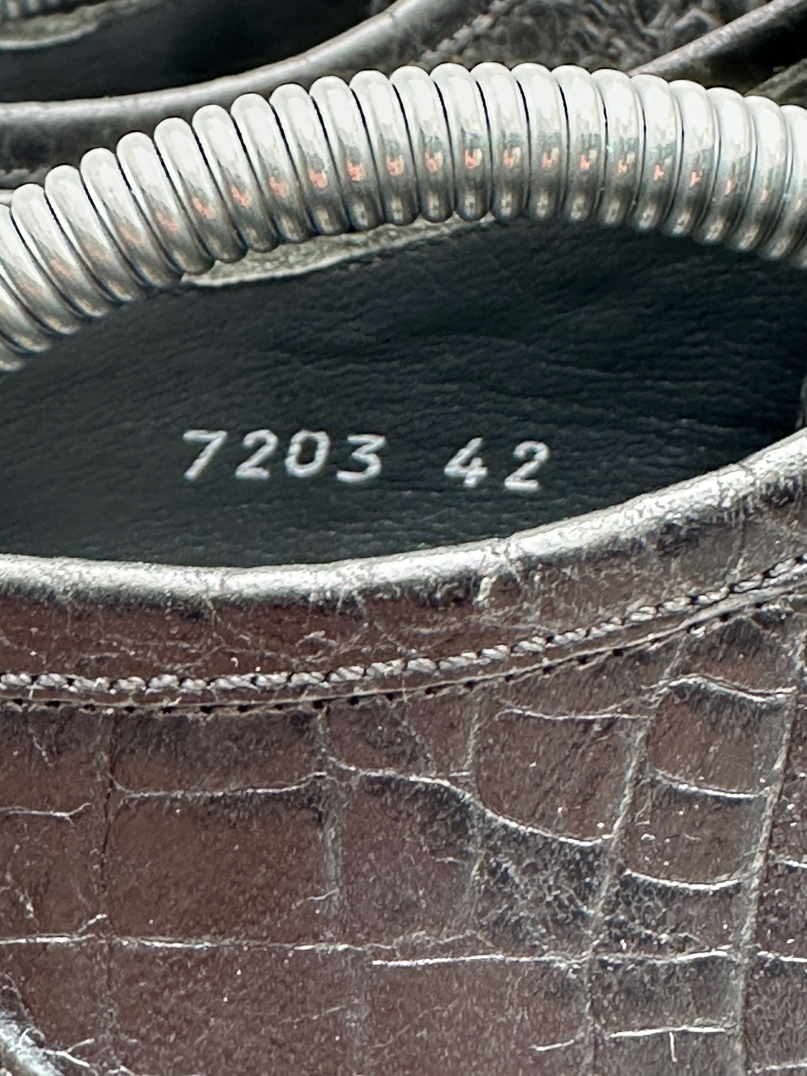 Zilli FREE TARIFF Zilli Black Dress Crocodile Leather Formal Shoes Size US 9 / EU 42 - 13 Thumbnail