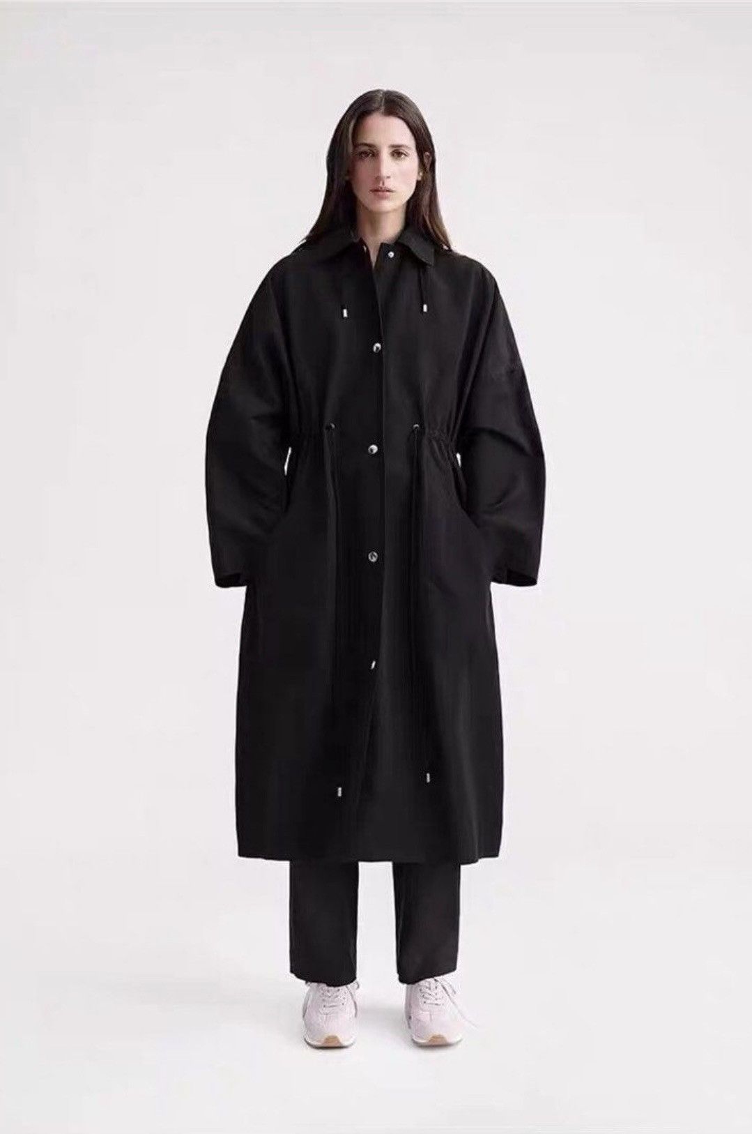 Toteme TOTEME DRAWSTRING HOODED MID-LENGHT TRENCH COAT Size M / US 6-8 / IT 42-44 - 1 Thumbnail