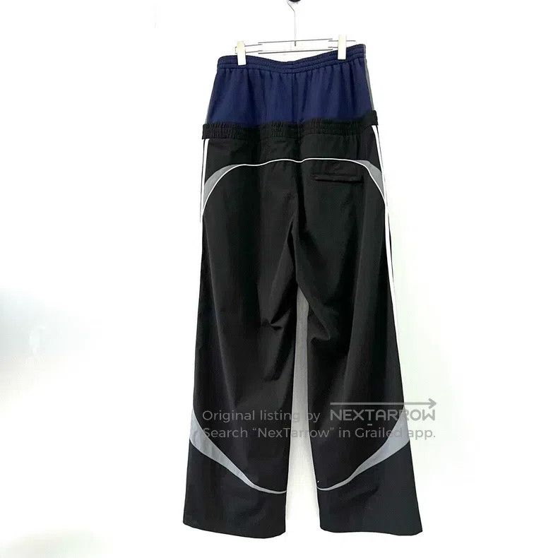Balenciaga Balenciaga size XL Black and Blue Patchwork Sweatpants Size US 27 - 2 Thumbnail