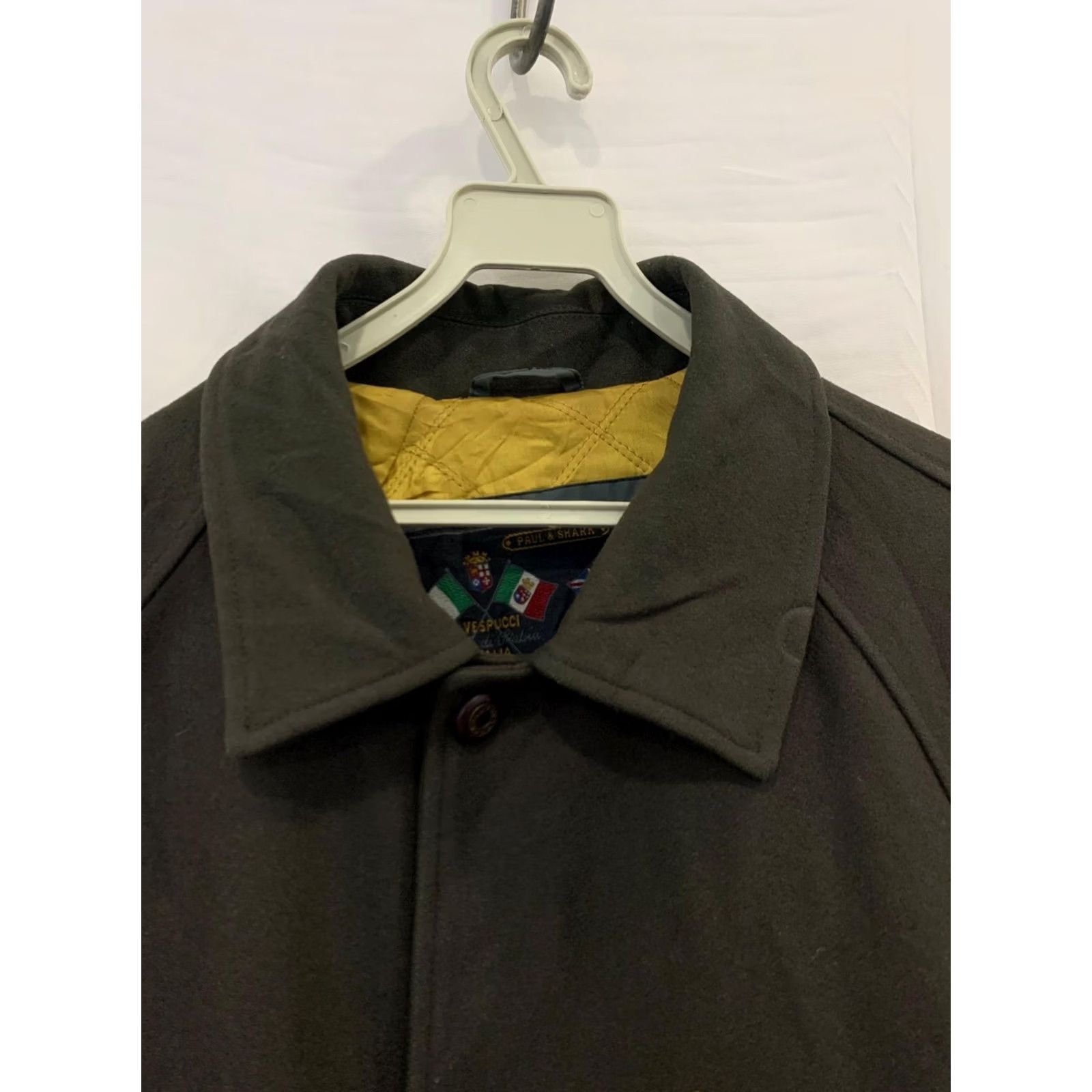 Paul & Shark VINTAGE Paul & Shark Yachting Jacket XL Green Wool Blend Nautical Flags Italy Mens Size US XL / EU 56 / 4 - 6 Thumbnail