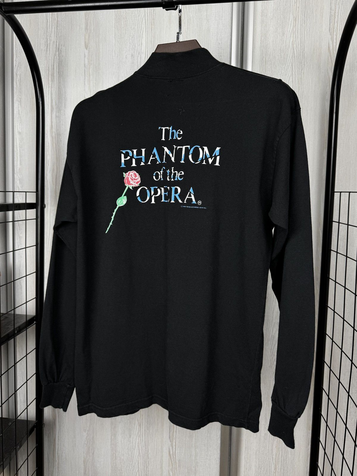 Vintage Vintage THE PHANTOM OF THE OPERA 1989 Black Neck Sweatshirt Size US L / EU 52-54 / 3 - 2 Thumbnail