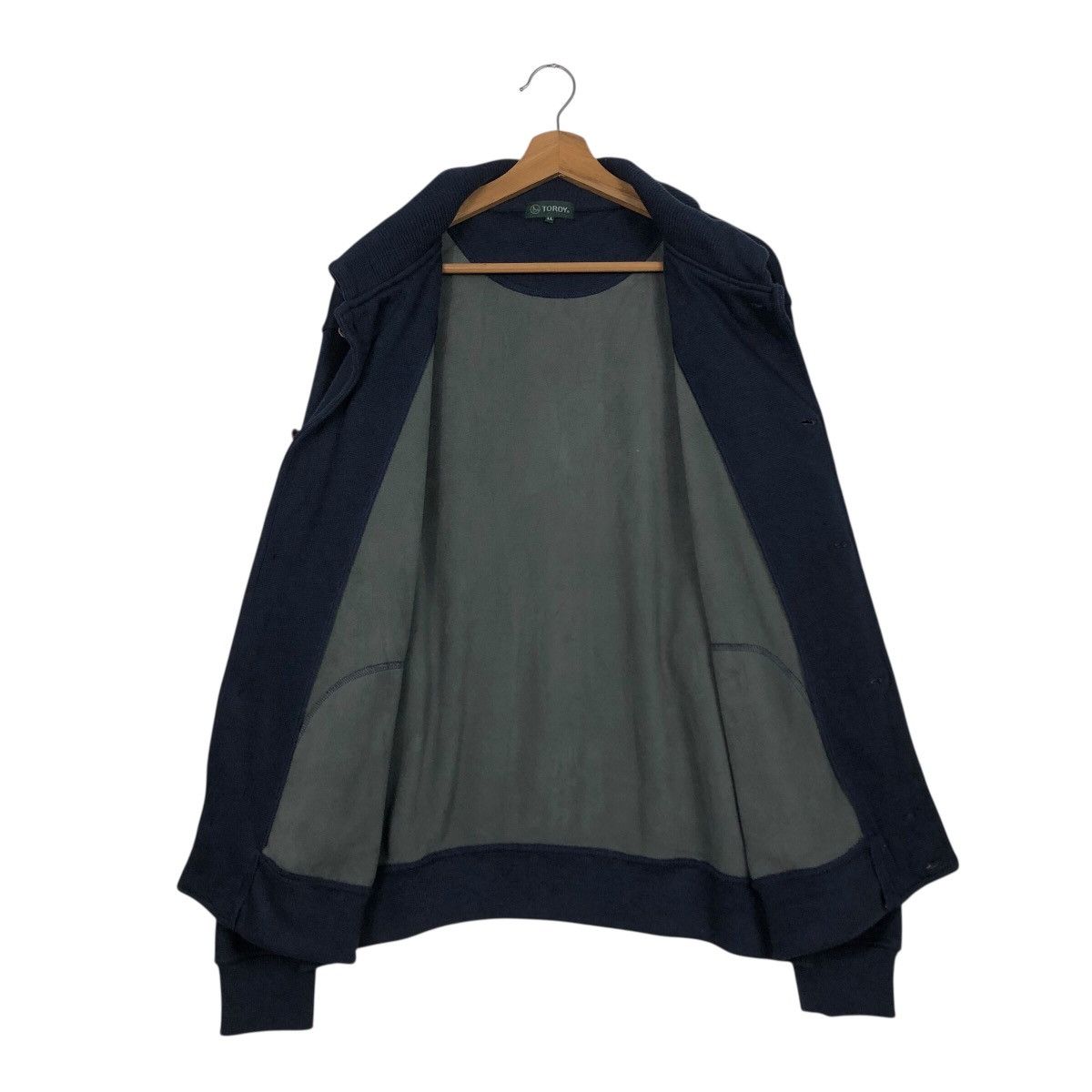 Japanese Brand Vintage TOROY Japan Knit Button Jacket Issey Miyake Size US L / EU 52-54 / 3 - 14 Thumbnail