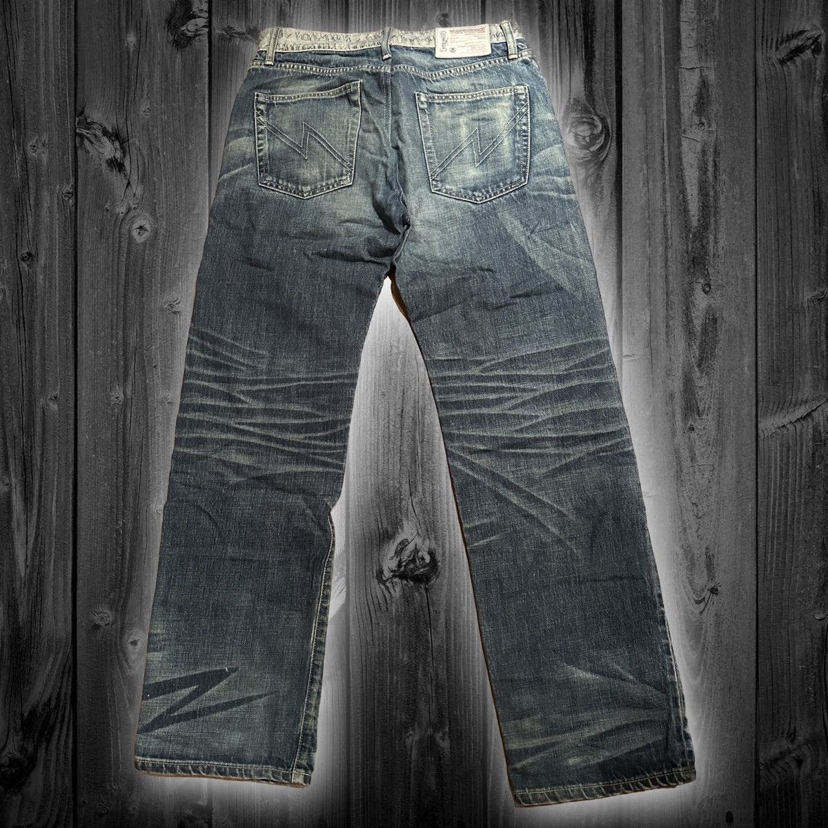 Neighborhood × Stussy 2008 STUSSY x NEIGHBORHOOD BONEYARDS Denim Size US 32 / EU 48 - 2 Thumbnail