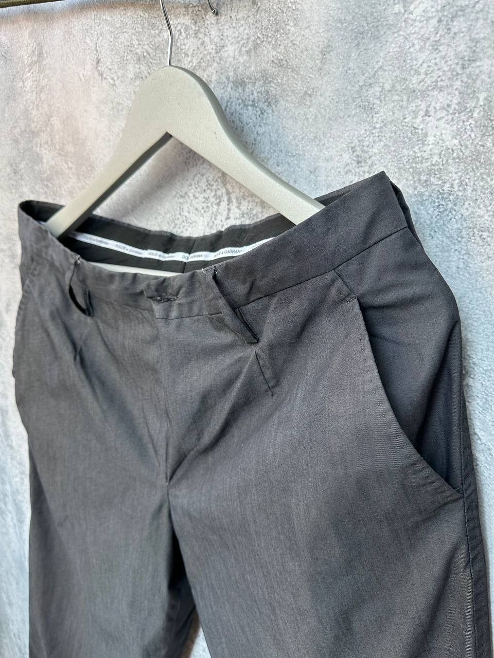 Dolce & Gabbana Dolce & Gabbana Cotton/Nylon Trousers Pants Gray Italy Size US 32 / EU 48 - 6 Thumbnail