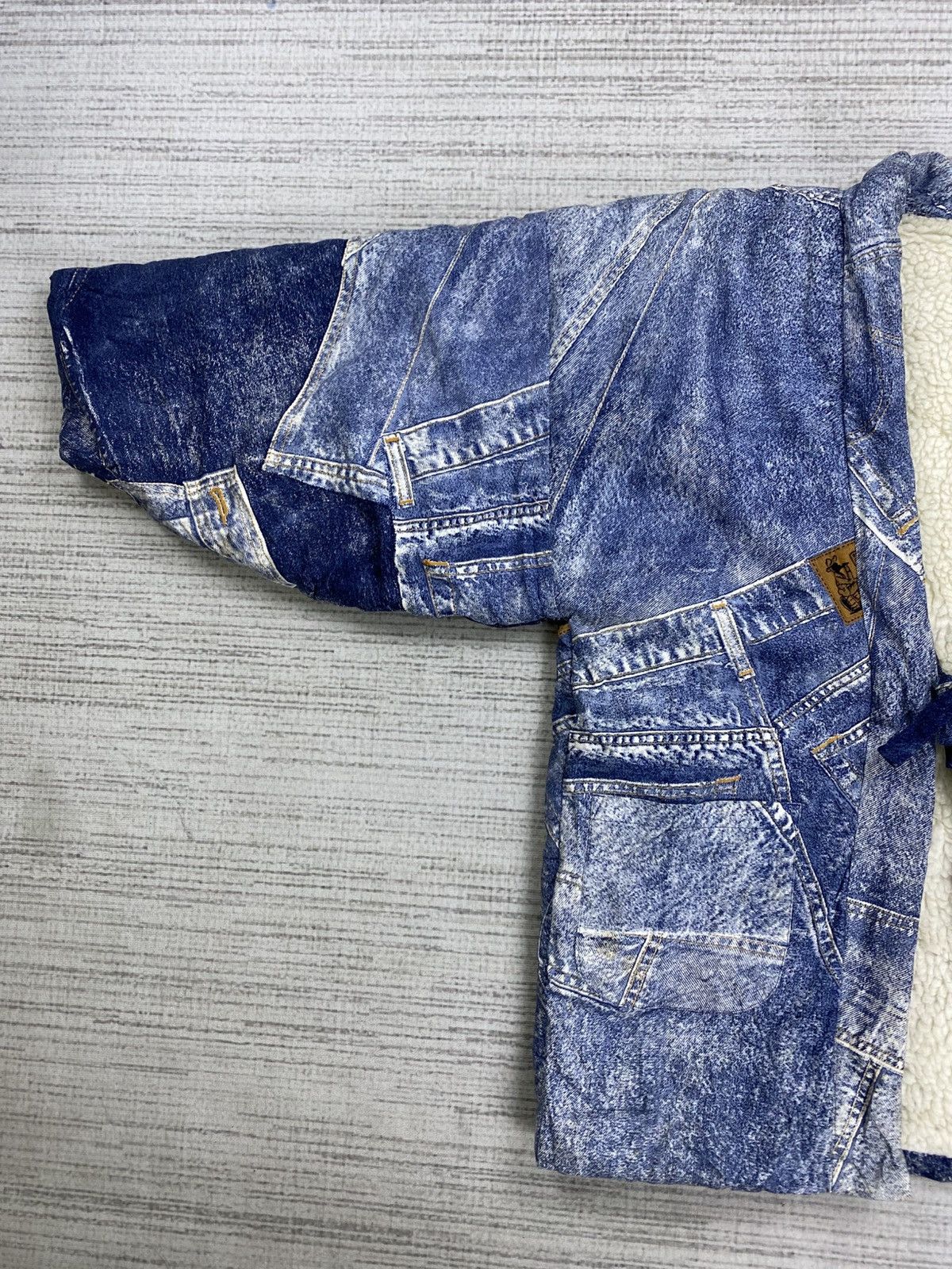 Japanese Brand × Vintage Vintage James Dean Kimono Patchwork Denim Style Jacket Size US M / EU 48-50 / 2 - 9 Thumbnail