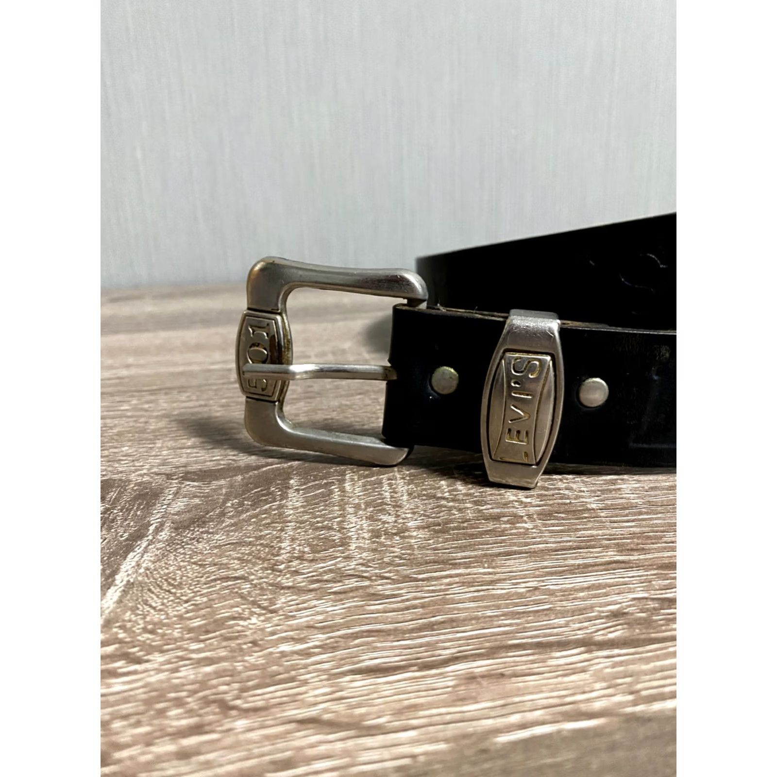 Levi's VINTAGE Levi’s Leather Japanese Metal Punk Rock Emo One Size Mens Black Size ONE SIZE - 2 Thumbnail