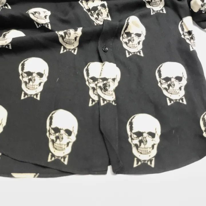 Saint Laurent Paris Yves Saint Laurent Skull Print Long Sleeve Shirt-2507 Size US S / EU 44-46 / 1 - 3 Thumbnail