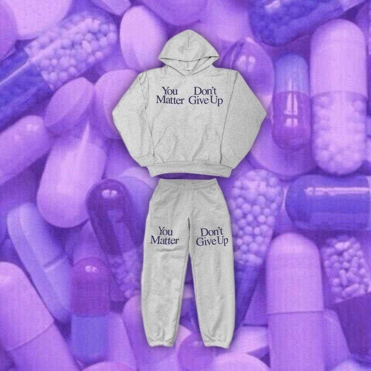 Death Grips × Praying Praying Don't Give Up Sweats you matter narcotics anonymous Size US 40 / EU 56 - 10 Thumbnail