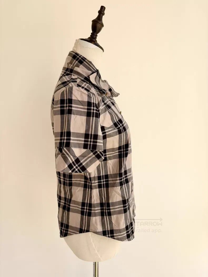 Vivienne Westwood Vivienne Westwood Vintage Irregular Small Tie Beige Plaid Size M / US 6-8 / IT 42-44 - 5 Thumbnail