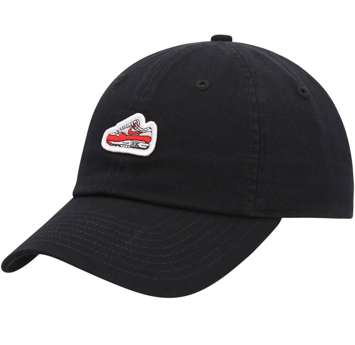 Nike Nike Air Max 1 Club Cap Black Red Patch AM1 Hat S/M and M/L Size ONE SIZE - 11 Thumbnail