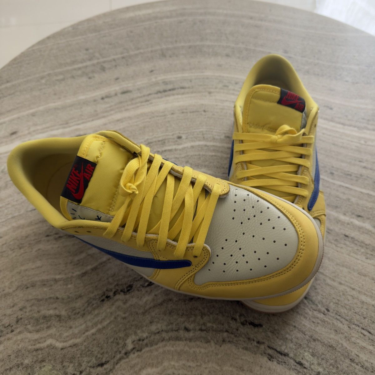 Jordan Brand × Travis Scott Travis Scott Air Jordan 1 Low Canary NO BOX🚫READ DESCRIPTION Size US 12.5 / EU 45-46 - 2 Thumbnail