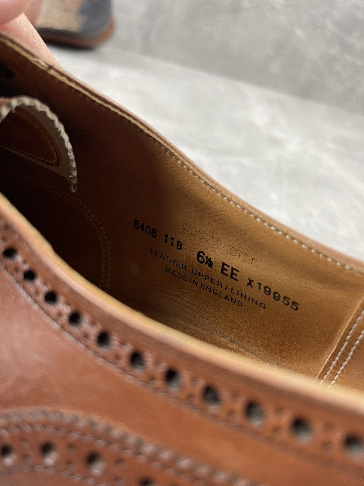 Crockett & Jones × English Laundry × Other UK Crockett & Jones Classic Brown Oxford Leather Shoes Size US 7.5 / EU 40-41 - 9 Thumbnail