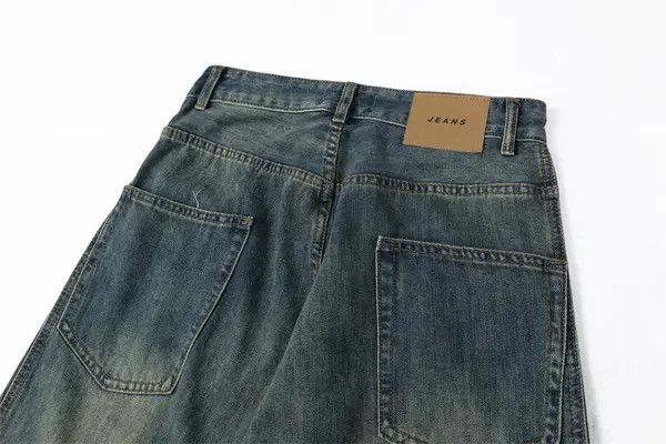 Vintage Men's punk washed distressed patchwork scimitar jeans Size US 32 / EU 48 - 5 Thumbnail