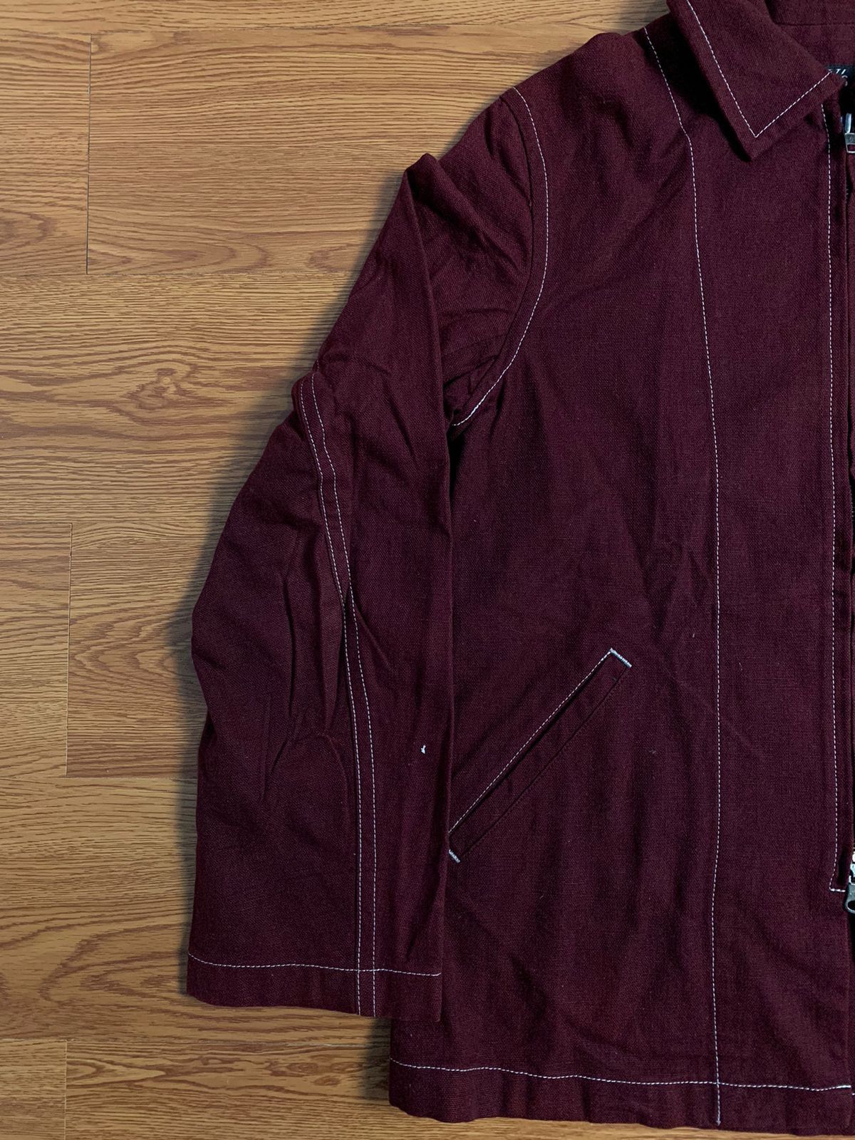Yohji Yamamoto Yohji Yamamoto Contrast Stich Work Jacket Size US M / EU 48-50 / 2 - 2 Thumbnail