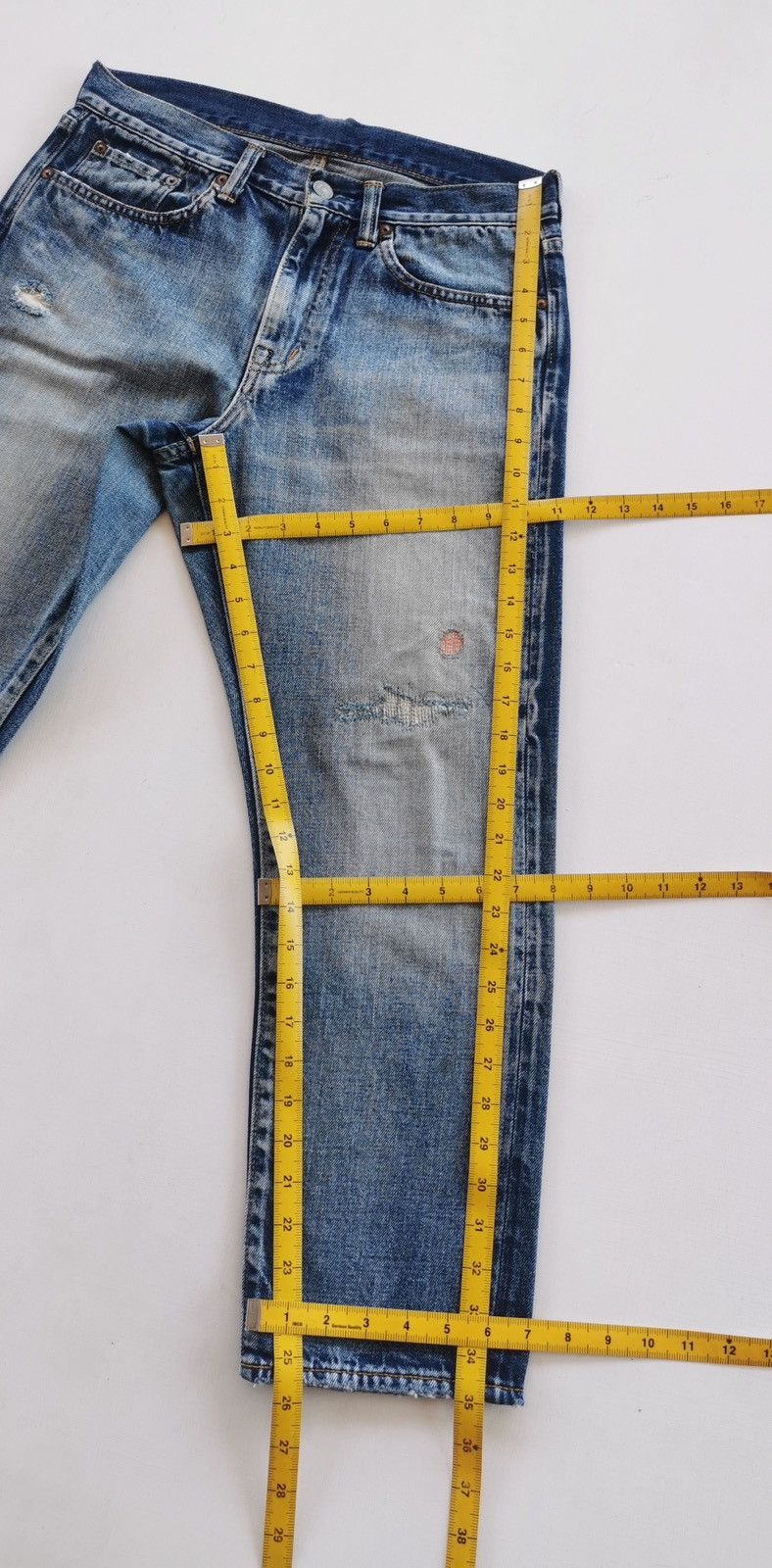 Eternal Eternal Japan Deep Blue Distressed Denim Short Size US 30 / EU 46 - 12 Thumbnail