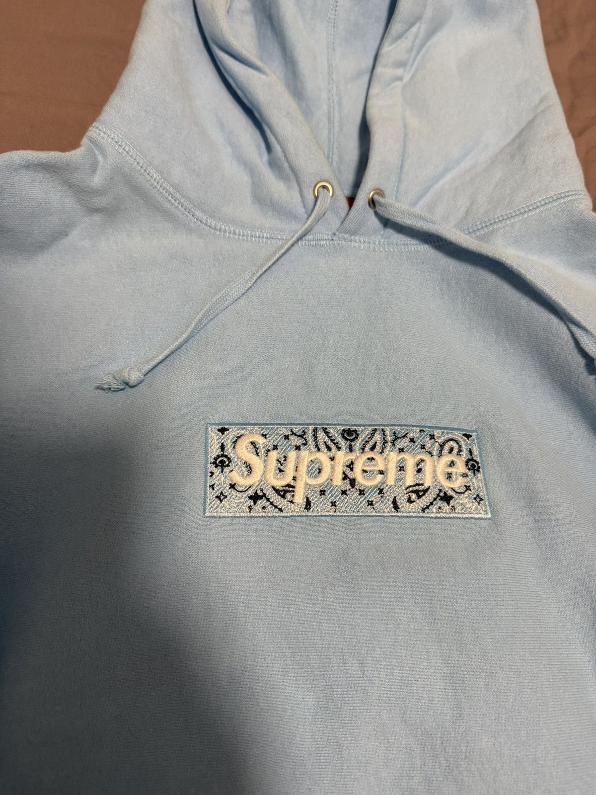 Supreme Supreme blue bandana paisley box logo hooded sweatshirt Size US M / EU 48-50 / 2 - 2 Thumbnail
