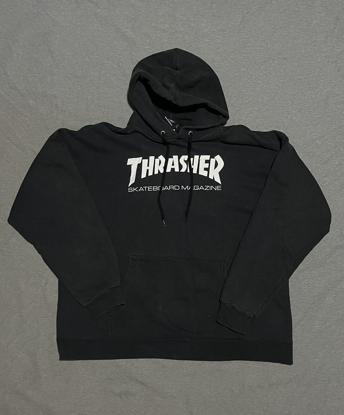 Thrasher × Vintage Vtg Trasher Black Hoodie Size US L / EU 52-54 / 3 - 1 Thumbnail