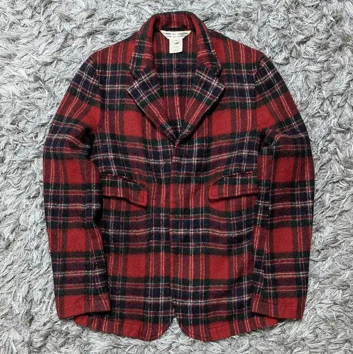 Comme des Garcons 💥FINAL DROP💥A/W 1998 CDG Red Check WoolWinter Size M / US 6-8 / IT 42-44 - 2 Thumbnail