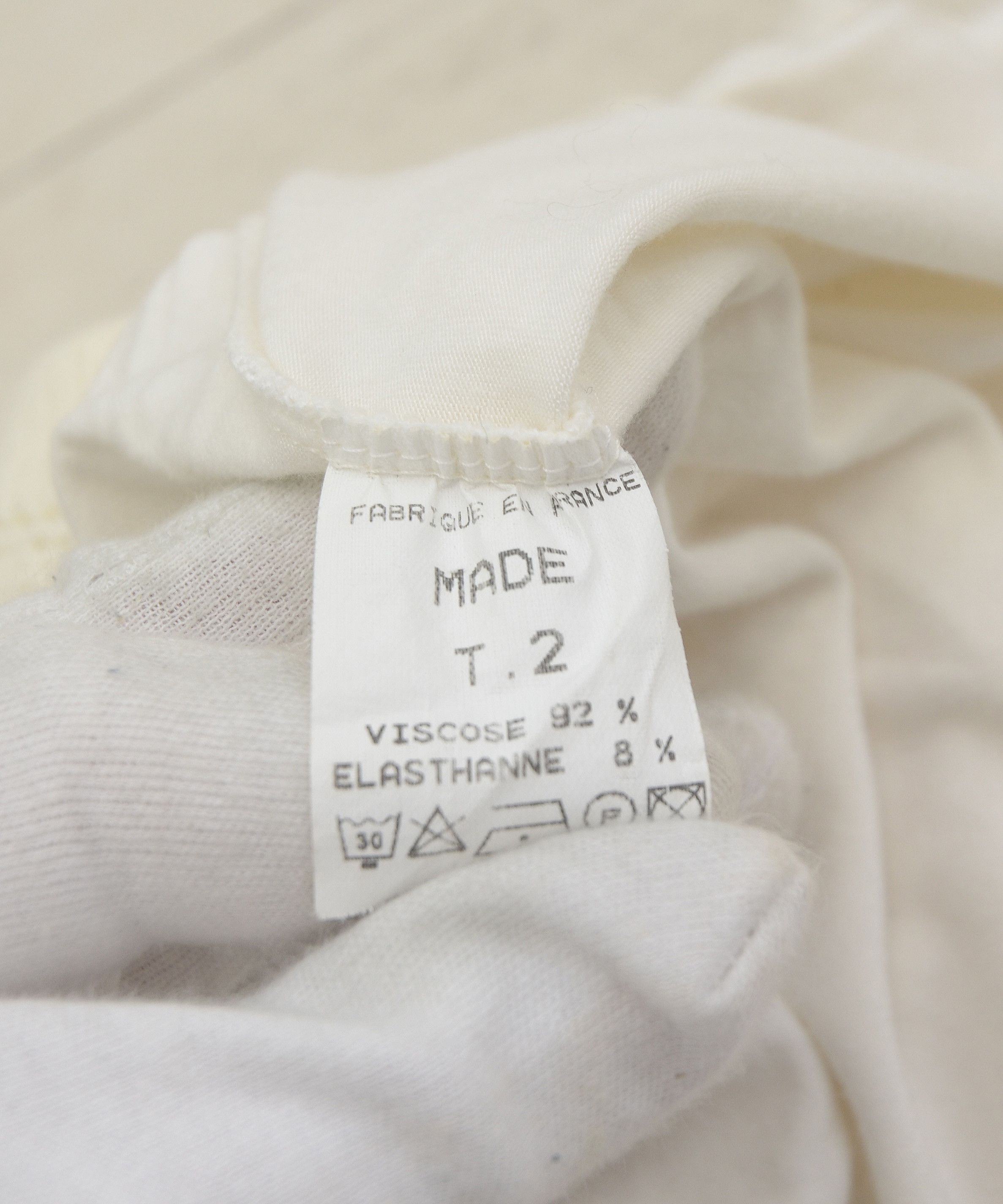Sandro × Vintage Vintage Sandro Turtleneck White Light Sweater Pullover Y2K Size US S / EU 44-46 / 1 - 8 Thumbnail
