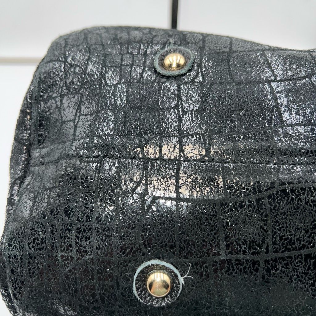 Other Lola Bernard Shimmer Croco Embossed Soft Leather Slouch Bag Size ONE SIZE - 6 Thumbnail