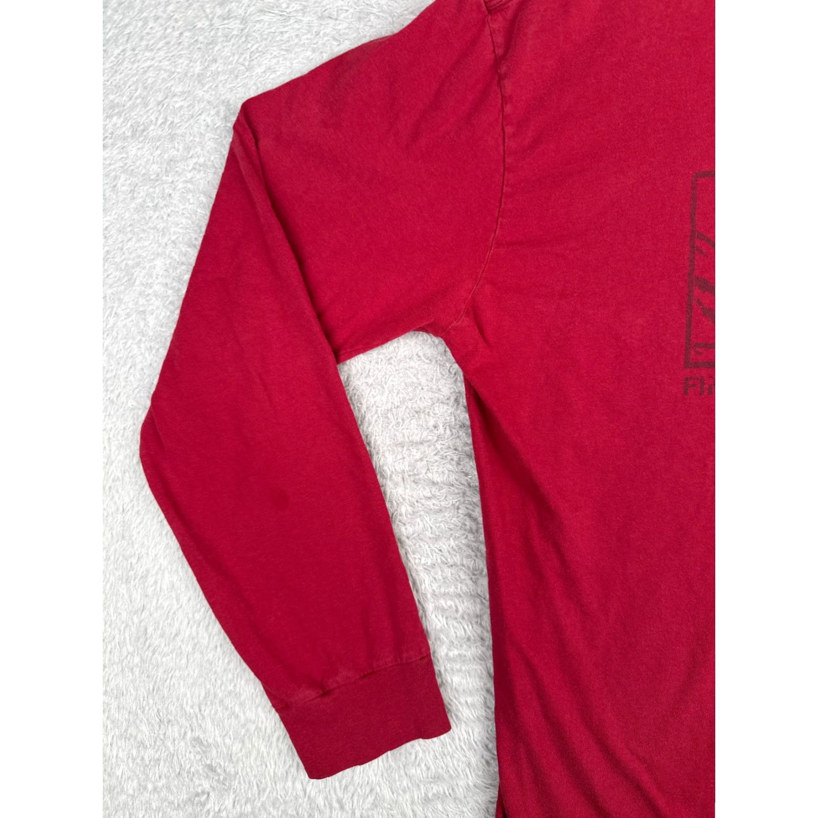 The North Face The North Face Shirt Men L Red Cotton Long Sleeve T-Shirt Logo All Seasons Regular Read Size US L / EU 52-54 / 3 - 3 Thumbnail