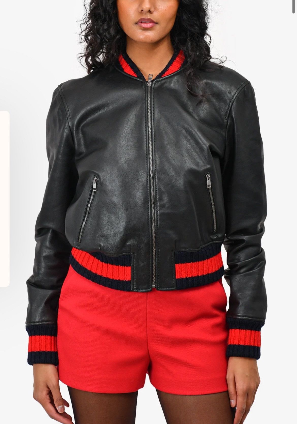Gucci Authentic Gucci Leather Jacket with Dragonfly Embellishment Size S / US 4 / IT 40 - 4 Thumbnail