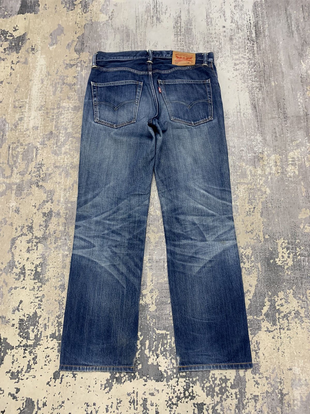 Levi's Vintage Levi's 502 Faded Blue Distressed Jeans 33x28.5 Size US 33 - 9 Thumbnail