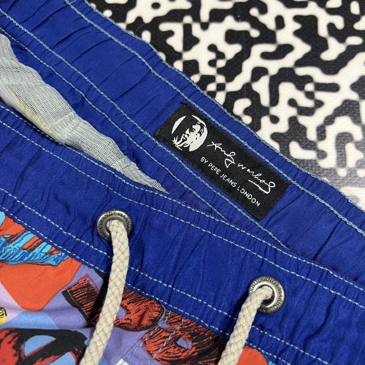 Andy Warhol Vintage Y2K Andy Warhol Dollar Logo Luxury Retro Shorts Size US 36 / EU 52 - 9 Thumbnail