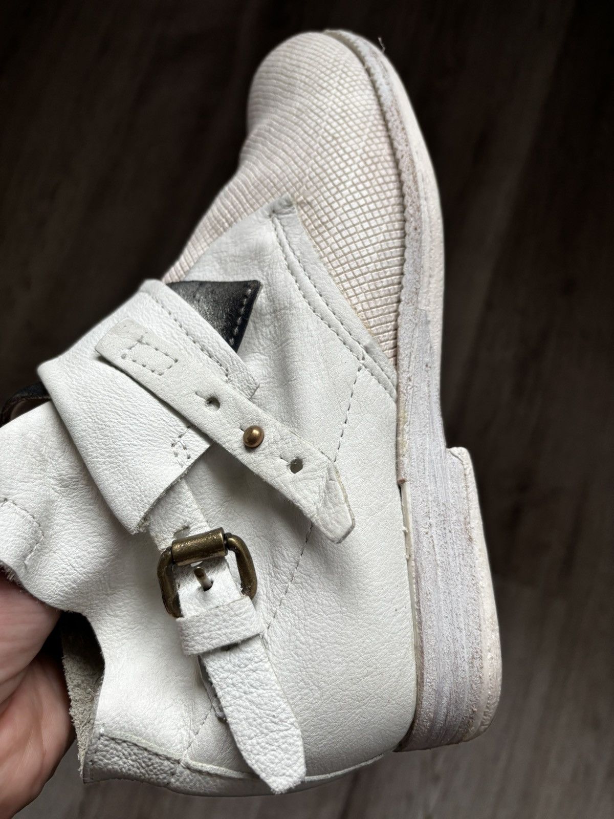 A.S.98 A.S.98 Airstep White Leather Zip Buckle Booties – US 6.5 Size US 6.5 / IT 36.5 - 7 Thumbnail