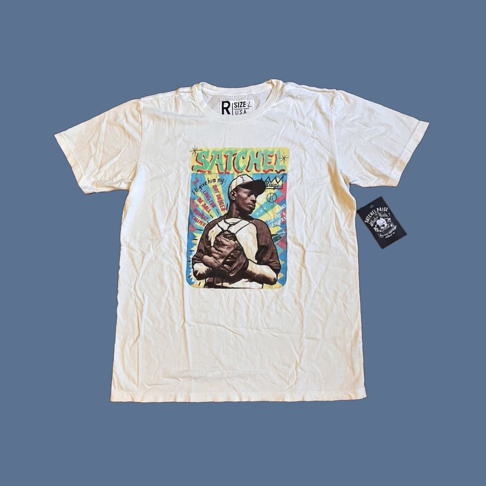 Roots Roots of Fight Satchel Paige What's the Rush Shirt Men's Large Ivory Size US L / EU 52-54 / 3 - 1 Thumbnail