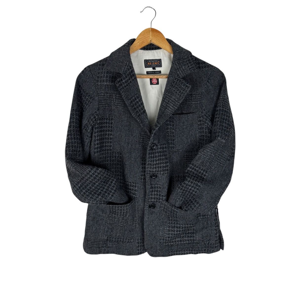 Beams Japan 🌟BEAMS WIND STOPPER HERRINGBONE BLAZER COAT Size US S / EU 44-46 / 1 - 1 Thumbnail