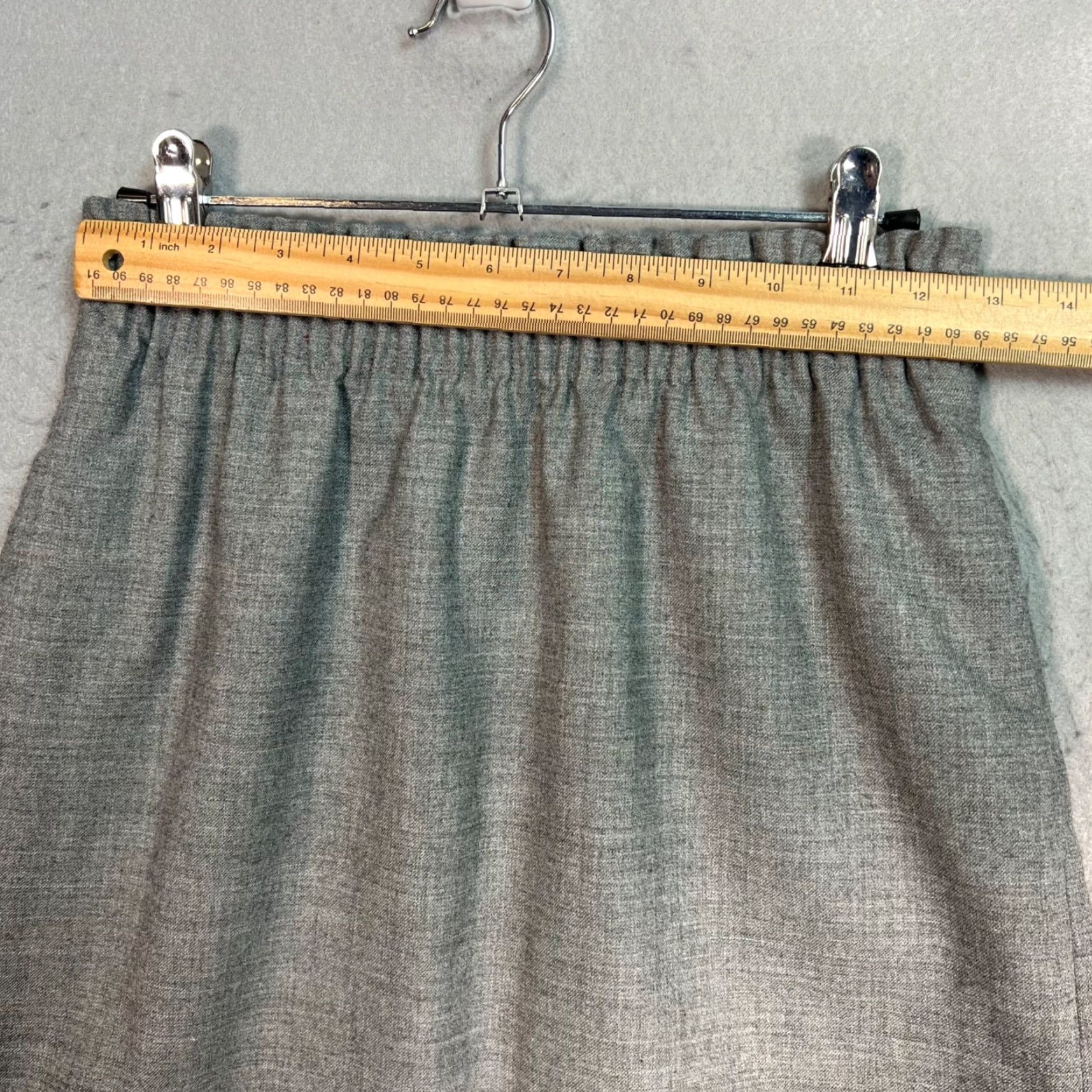 J.Crew J. Crew Women's Size 0 Gray Wool-Blend Elastic Waist Mini Skirt Size 25" / US 0 / IT 36 - 5 Thumbnail