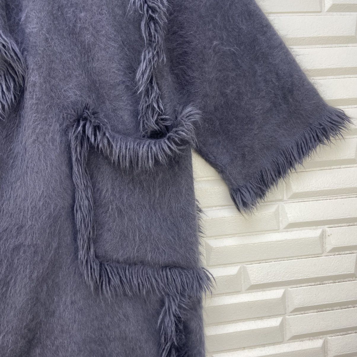 Japanese Brand 🔥Japanese Brand Yukiko Hanai Buttonless Angora Wool Size L / US 10 / IT 46 - 7 Thumbnail