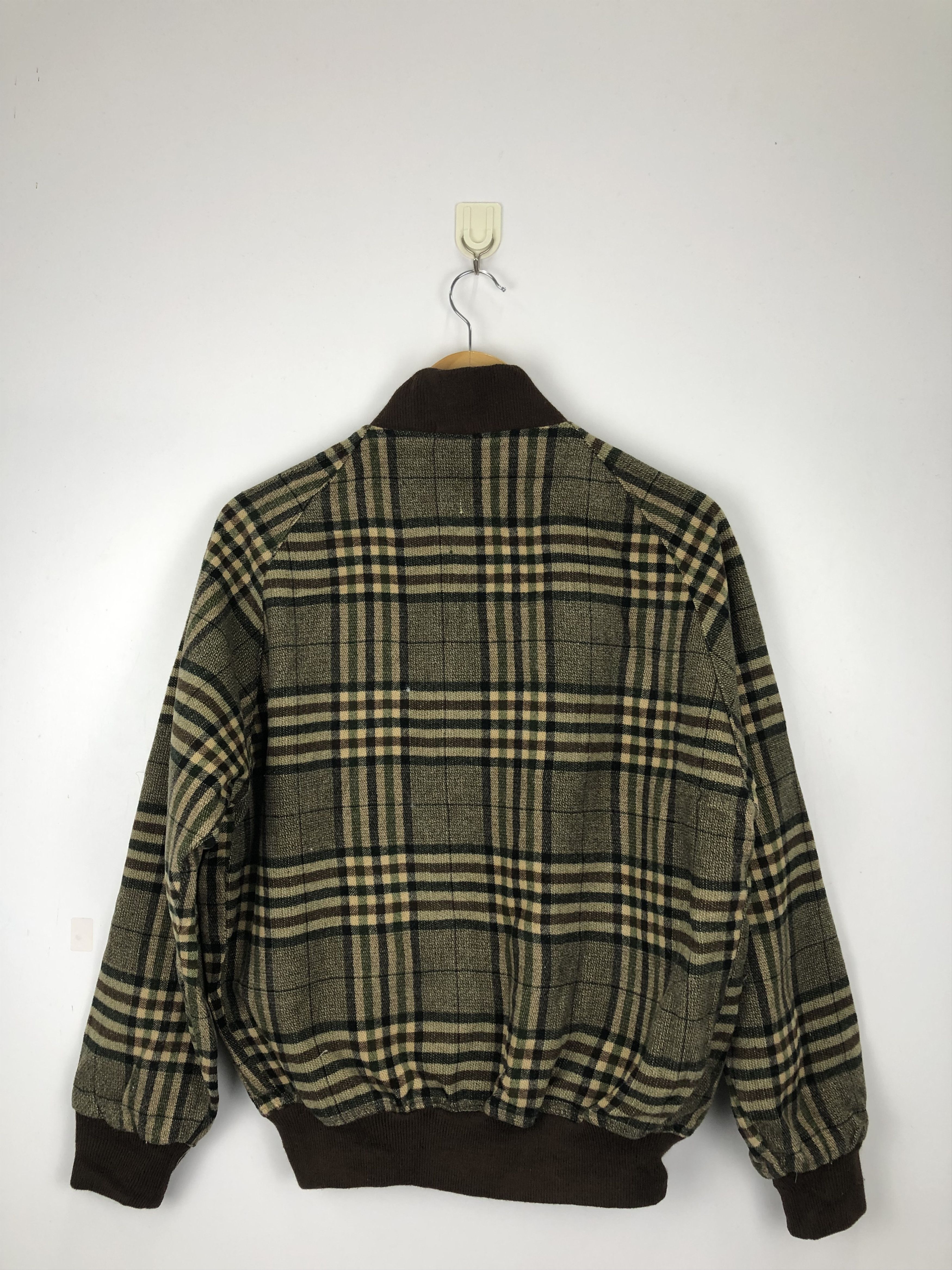 Vintage Vintage 90s Japanese Brand Zipper Plaid Varsity Jacket V0412 Size US M / EU 48-50 / 2 - 3 Thumbnail