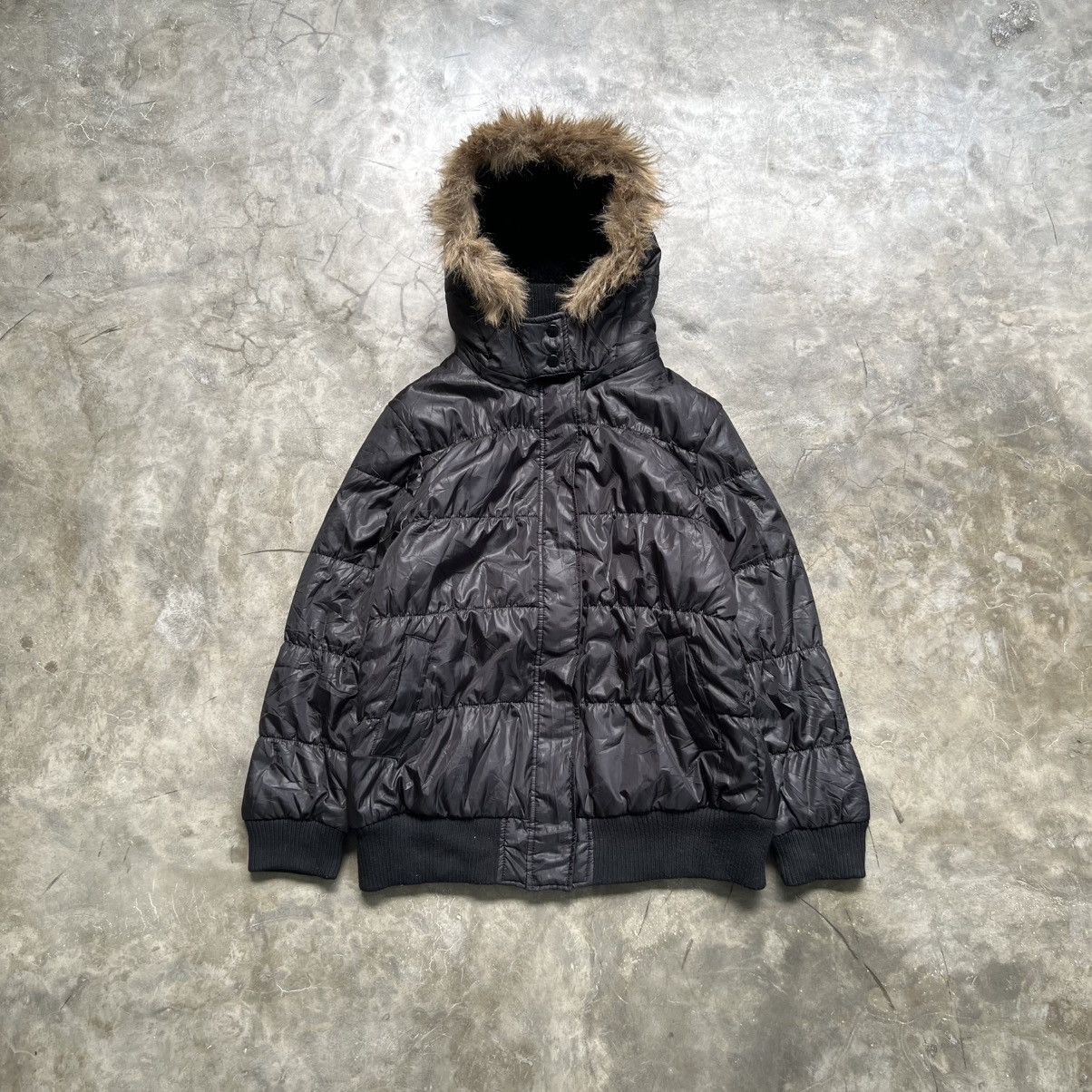 Hysteric Glamour 2000s Colza Vkei Style Fur Hoodie Puffer Jacket Size US L / EU 52-54 / 3 - 1 Thumbnail