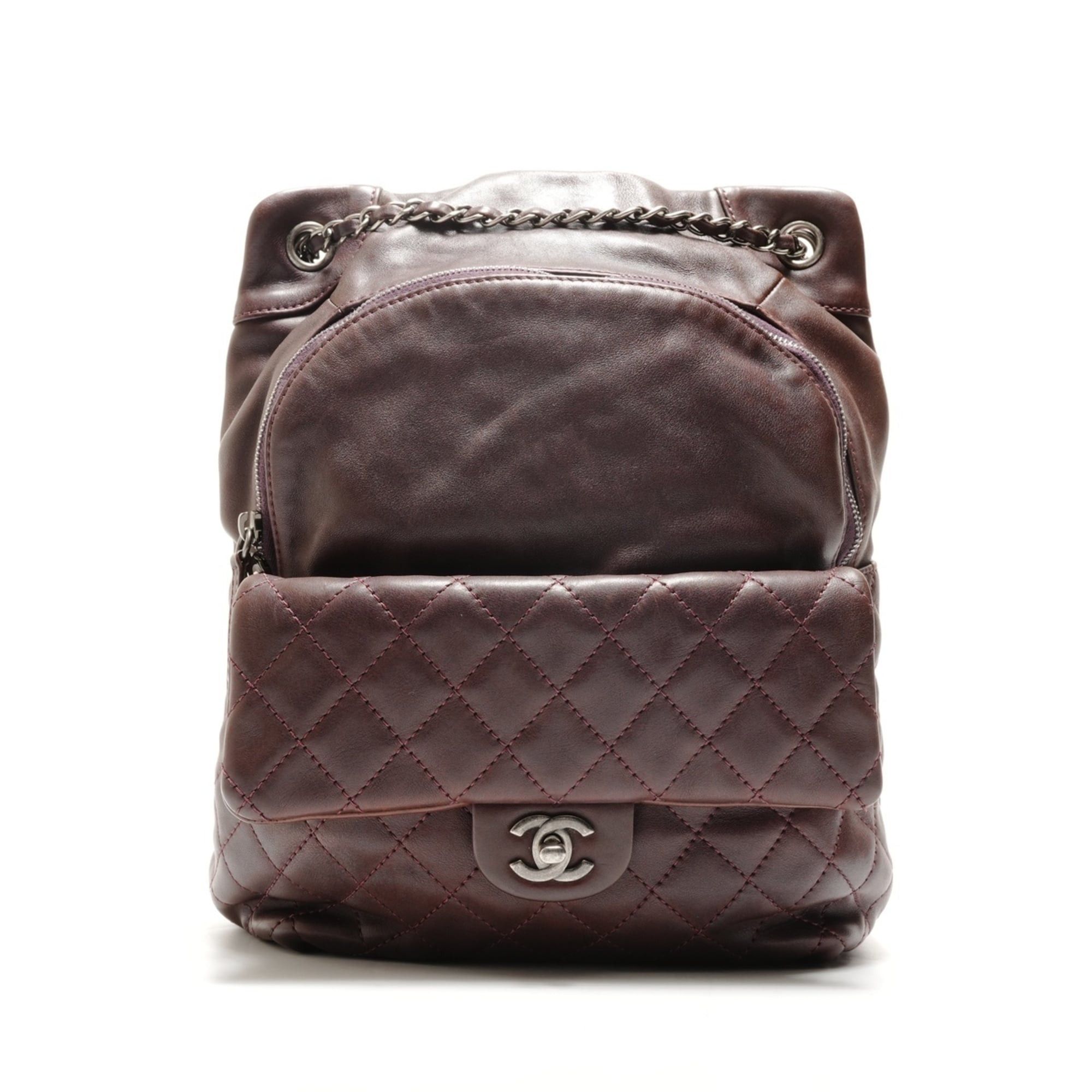 Chanel CHANEL Lambskin Matelasse Backpack, Brown, WS26322 Size ONE SIZE - 1 Thumbnail
