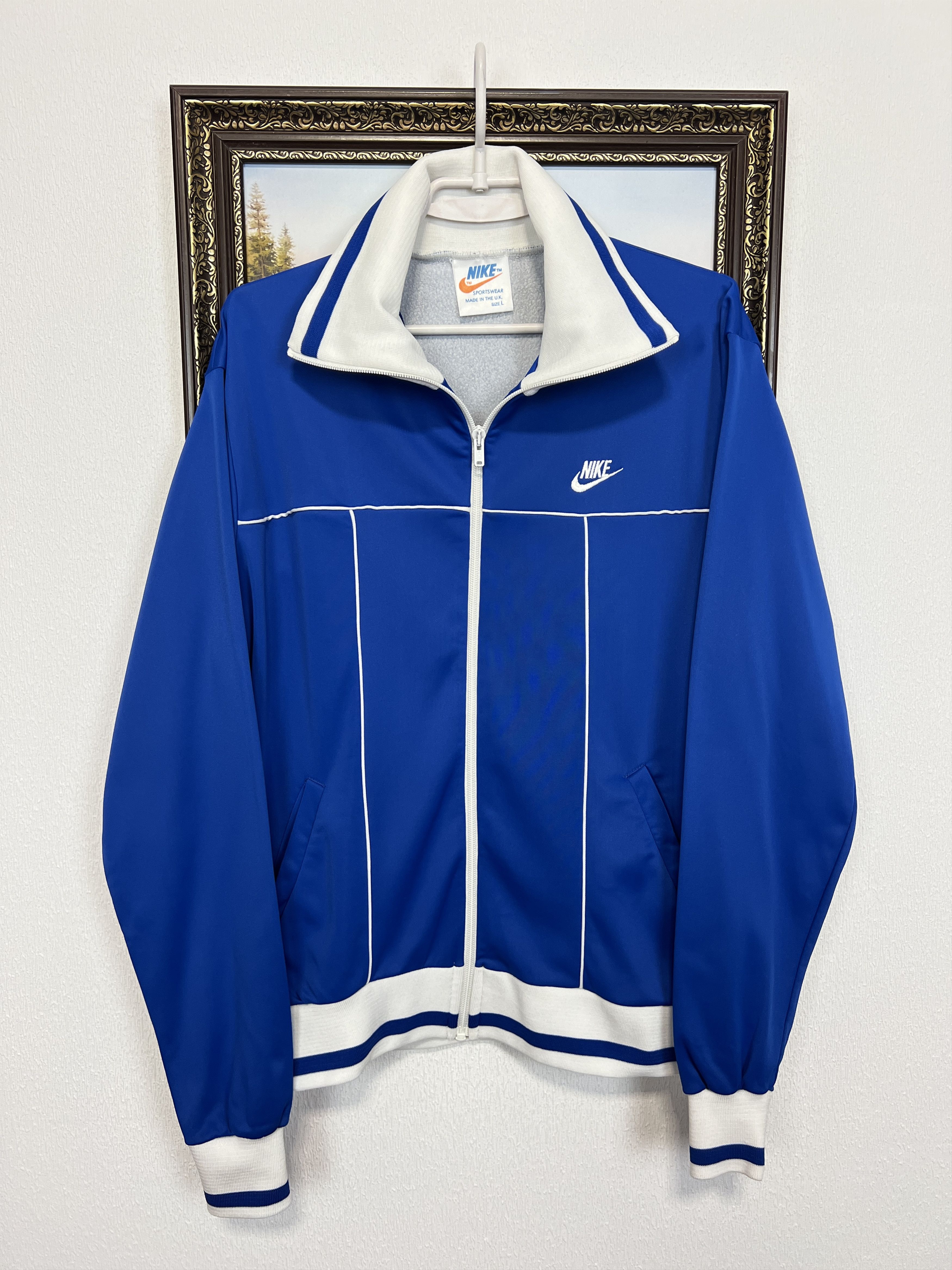 Nike Vintage 80's Nylon Jacket Activewear Track Top Zip Rare Size US L / EU 52-54 / 3 - 1 Thumbnail