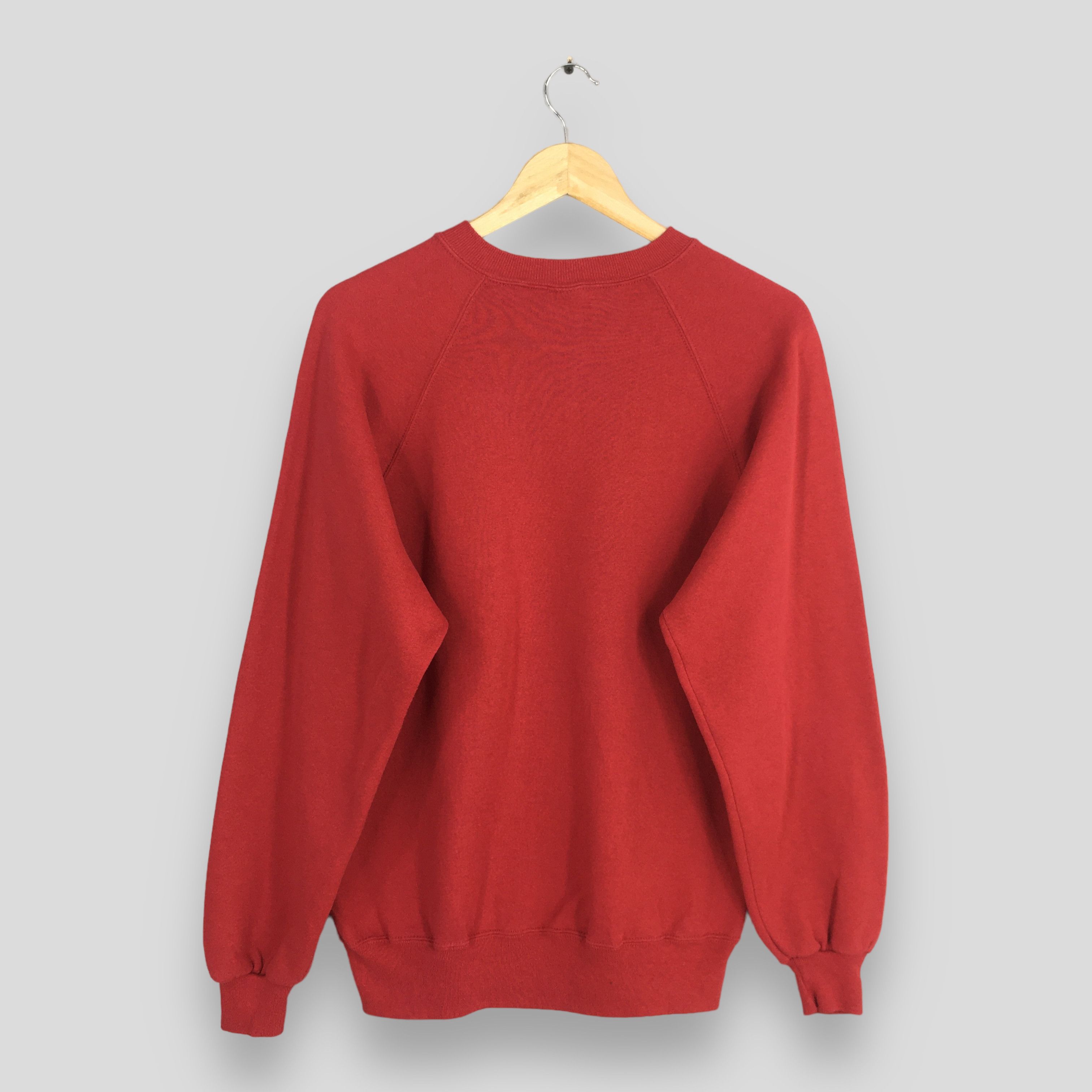 Jerzees Vintage 90s Jerzees Usa Plain Red Sweatshirt Large Size US L / EU 52-54 / 3 - 7 Thumbnail