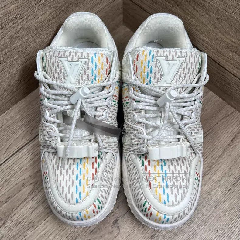 Louis Vuitton Louis Vuitton Trainer Rainbow Little Fat Ding shoes Size US 6 / EU 39 - 2 Thumbnail