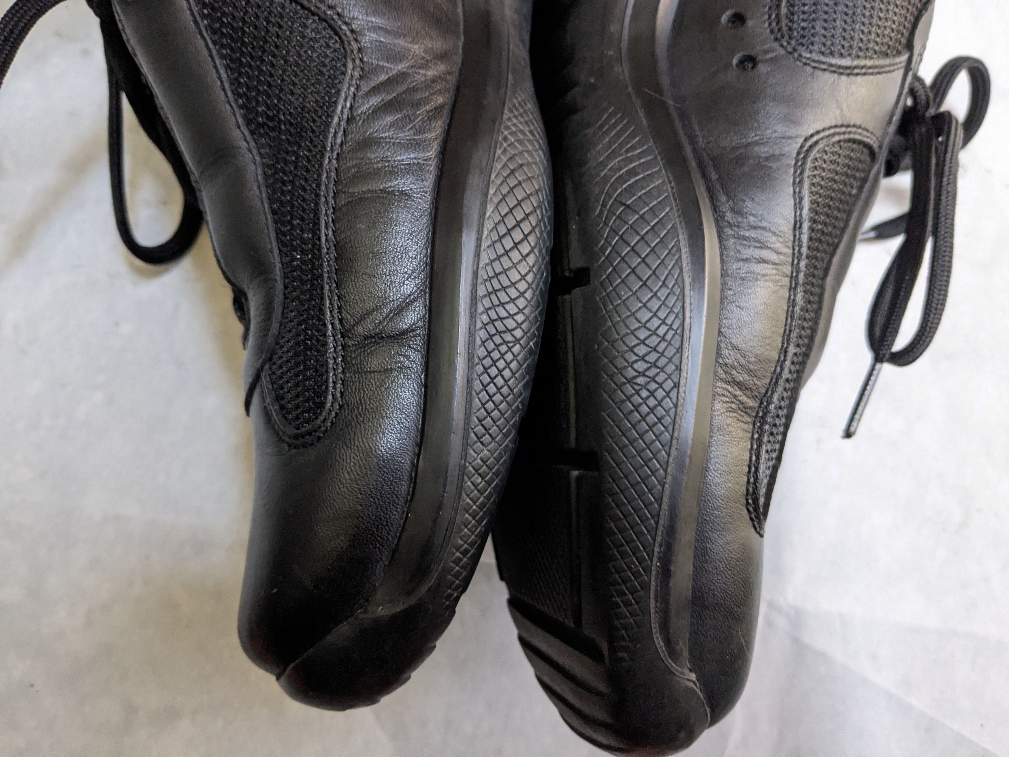 Prada Prada America's Cup Sneakers Black Leather 11 Red Size US 11 / EU 44 - 9 Thumbnail