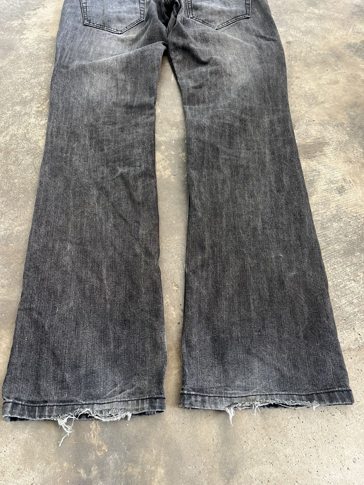 Nicole Club Vintage Nicole Club Hideaways Distressed Black Denim Size US 33 - 15 Thumbnail