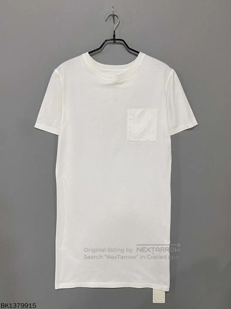 Hermes Embroidered chain pocket short sleeve dress