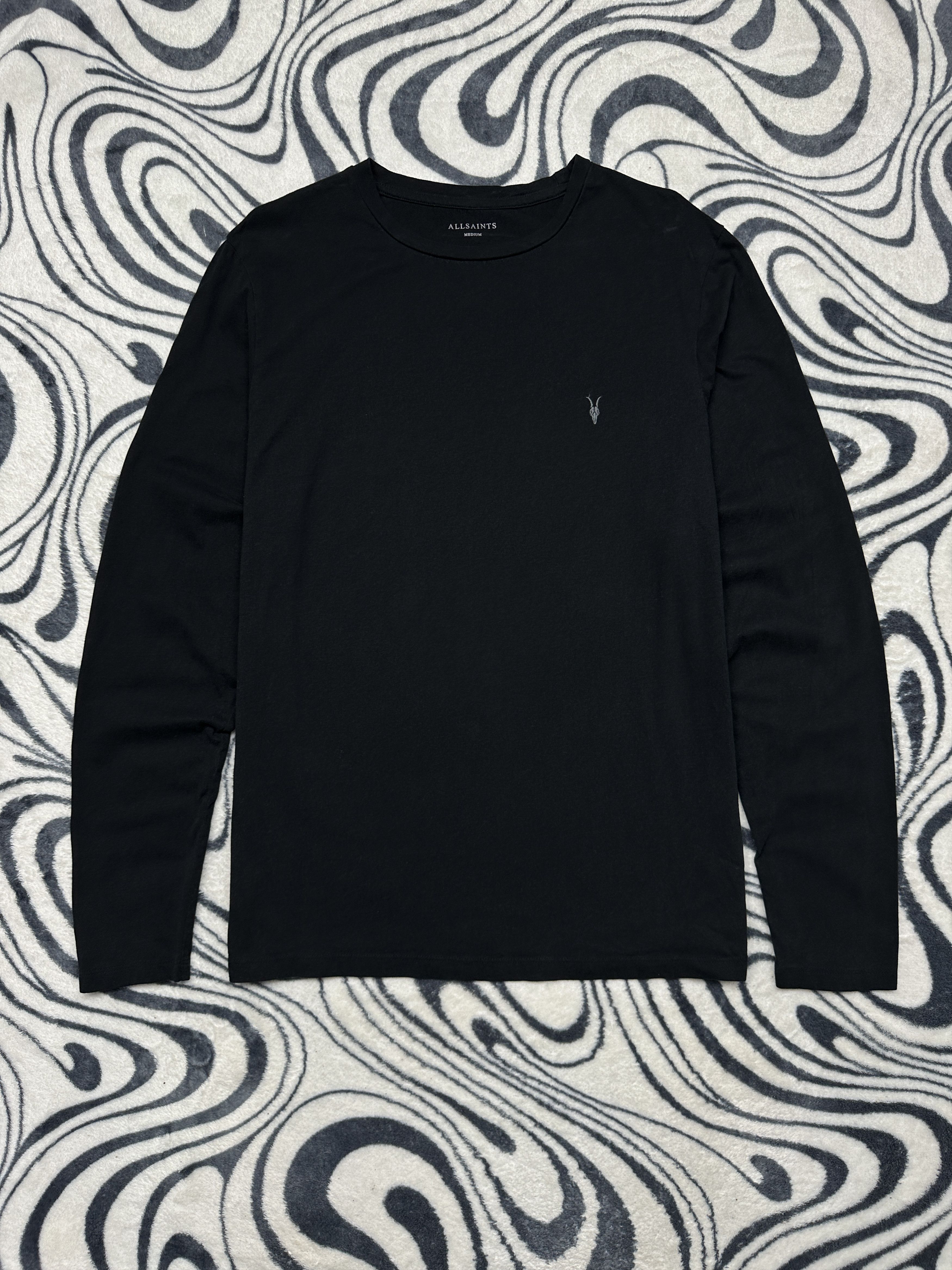 Allsaints Allsaints Mens Brace Tonic Crew Neck Long Sleeve T-Shirt Tee Size US M / EU 48-50 / 2 - 1 Thumbnail