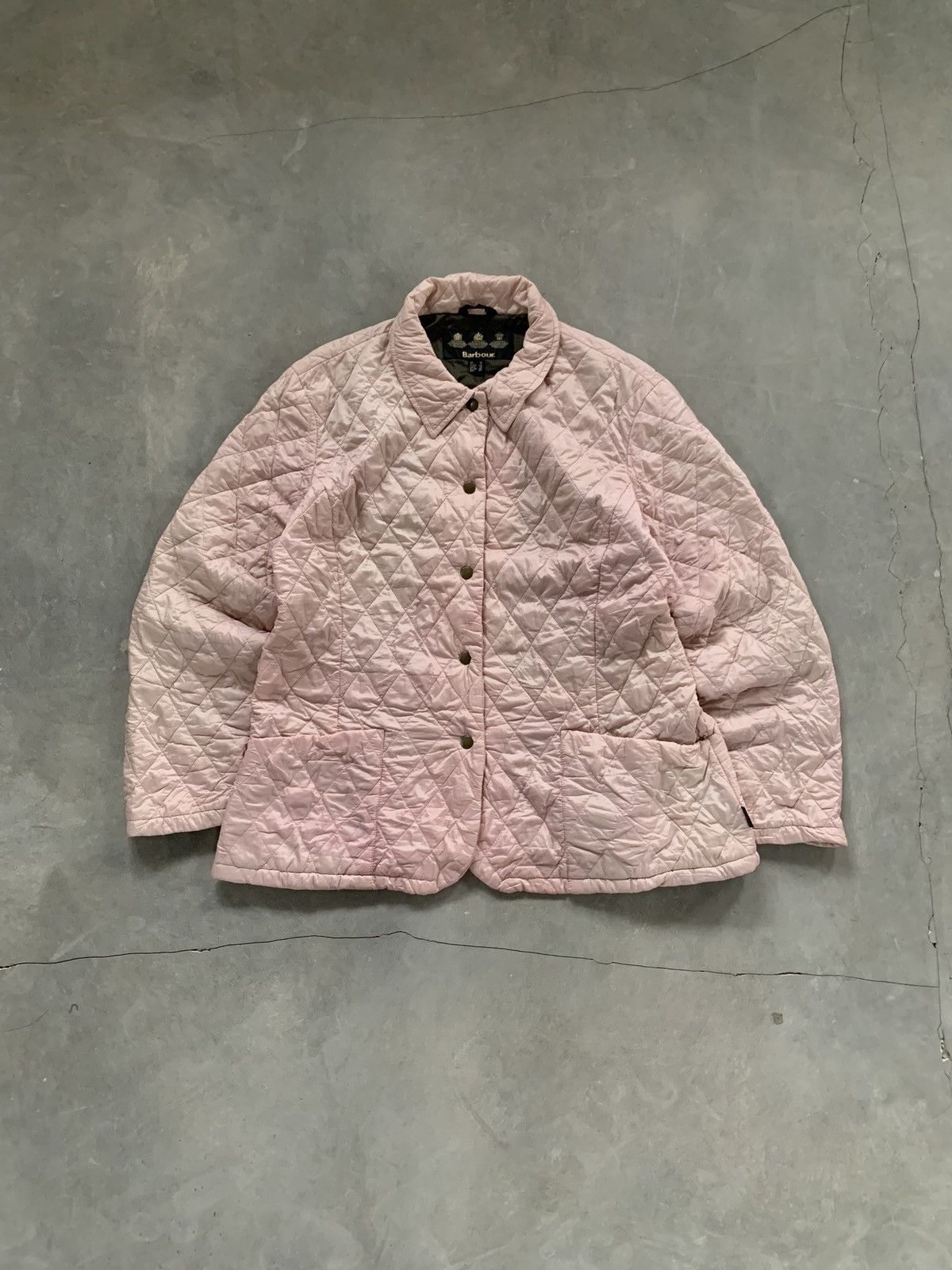 Barbour Vintage Barbour Pink Quilted Utility Jacket Size US XL / EU 56 / 4 - 1 Thumbnail